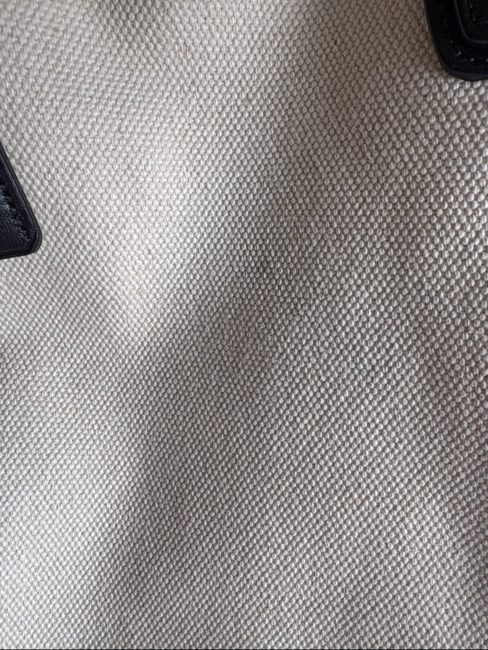 J Crew Canvas & Leather Tote Bag in Black and Cream - Picture 9 of 11